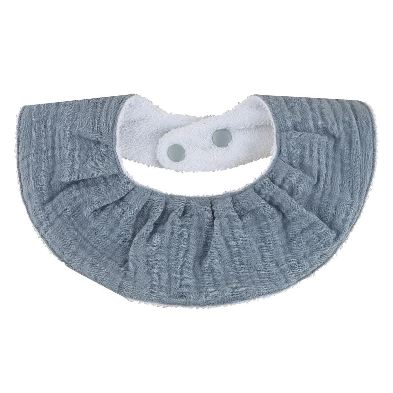 Cotton Gause Baby Bibs Solid Color Absorbent Baby Tassel Bib Newborn Burp Cloths Bandana Scarf for Kids Baby Girls Feeding Item
