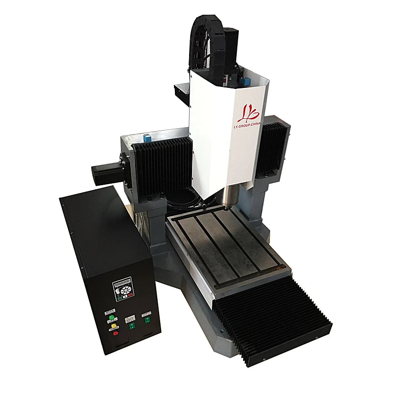 LY CNC 3040 4020 2.2KW 3.5KW Full Cast Iron 4Axis Engrave Router Mach3 Control 220V Metal Engraving Machine 170mm Z Axis Height