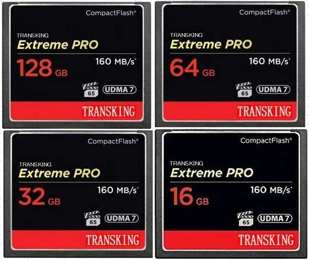 Extreme PRO 160MB/s 1067X Plastic Black Compact Flash CF Memory Card 32GB 64GB 128GB 256GB