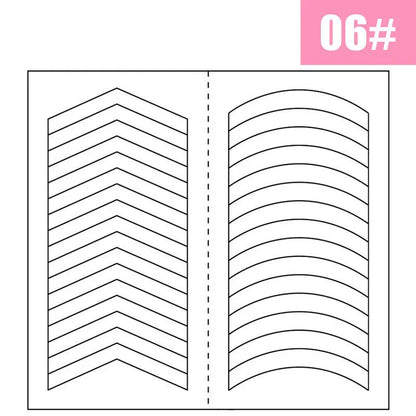 2 Sheets White French Manicure Strip Nail Art Form Fringe Tip Guides Sticker DIY Line Tips Decoration Tool