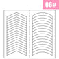 2 Sheets White French Manicure Strip Nail Art Form Fringe Tip Guides Sticker DIY Line Tips Decoration Tool