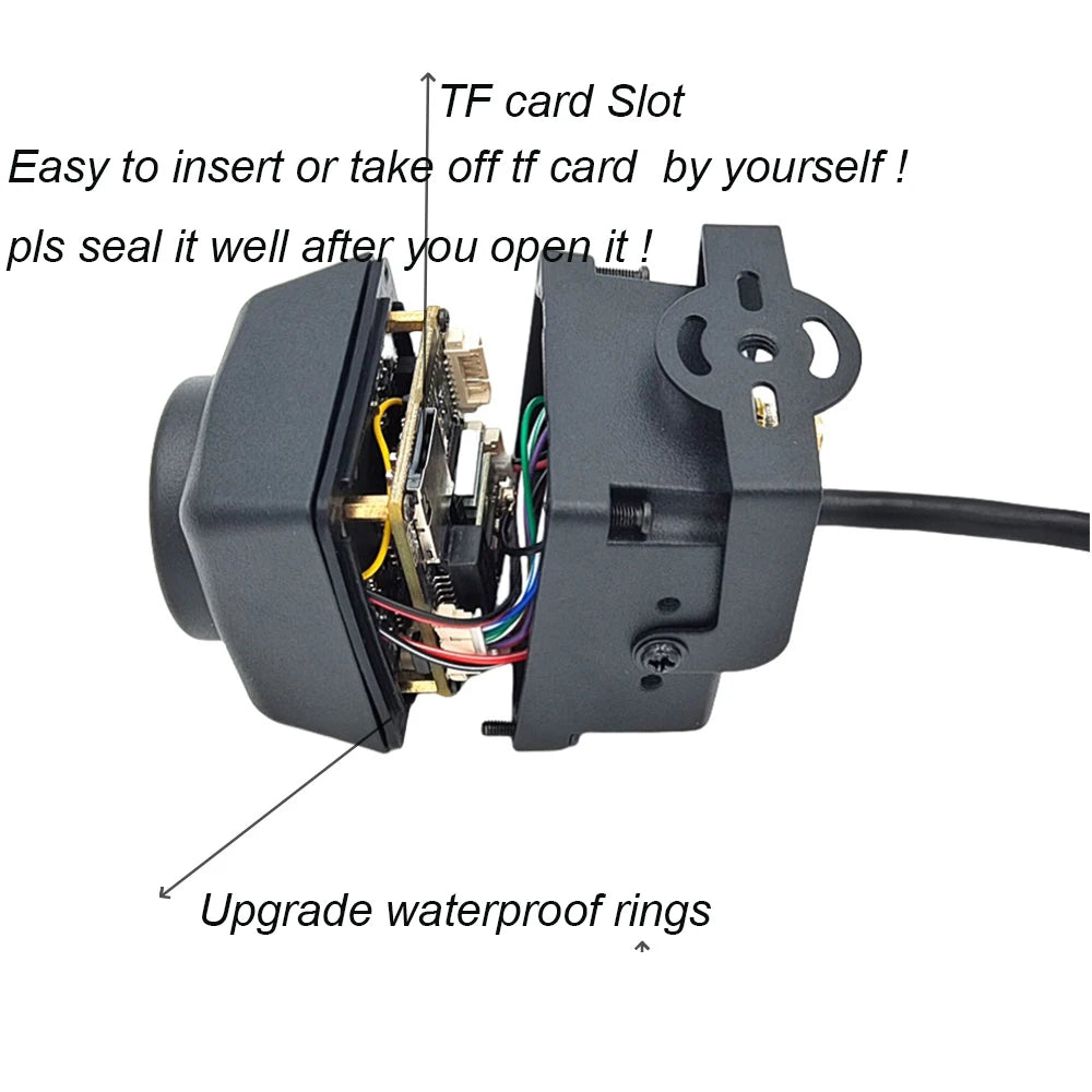 Camhi 2MP 5MP Mini Waterproof IP67 TF Card Slot 940NM IR Night Vision IP Camera Wifi Outdoor For Car Vehicle Fleet&Bird Nest