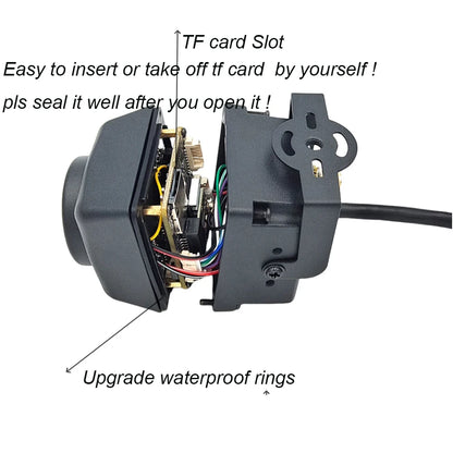 Camhi 2MP 5MP Mini Waterproof IP67 TF Card Slot 940NM IR Night Vision IP Camera Wifi Outdoor For Car Vehicle Fleet&Bird Nest