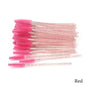 50pcs Eyelash Extension Disposable Eyelash Brush Mascara Stick Applicator Propeller Eye Lashes Makeup Brush Set Makeup Tools