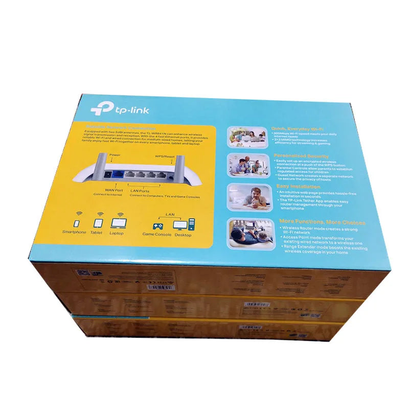 TP-Link TL-WR841N WR840N 300Mbps Wireless Home VoIP Router with Easy Setup and English Package