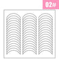 2 Sheets White French Manicure Strip Nail Art Form Fringe Tip Guides Sticker DIY Line Tips Decoration Tool