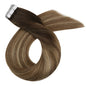 Moresoo Blonde Tape in Hair Extensions Human Hair Natural Straight Seamless Invisible Tape Remy Brazilian Hair for Beauty