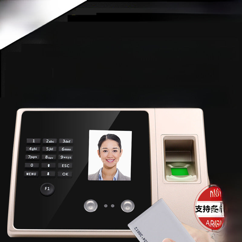Youku Fa02H Face Attendance Machine Intelligent Sign-In with Swipe Card Employee Fingerprint Facial Recognition Work Punch-In Machine