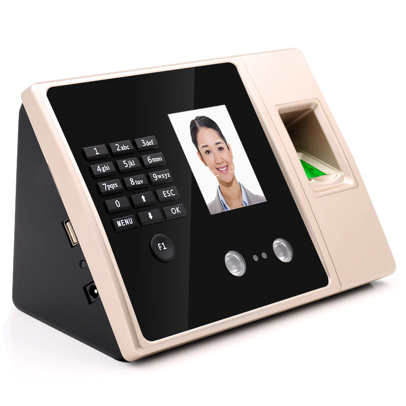 Youku Fa02H Face Attendance Machine Intelligent Sign-In with Swipe Card Employee Fingerprint Facial Recognition Work Punch-In Machine