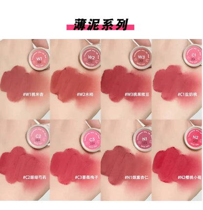 INTO YOU Lip Mud Heroine Matte Velvet Lip and Cheek Dual-use Lip Mud Soft Fog Smooth Blush INTOYOU Lip Lipstick Makeup