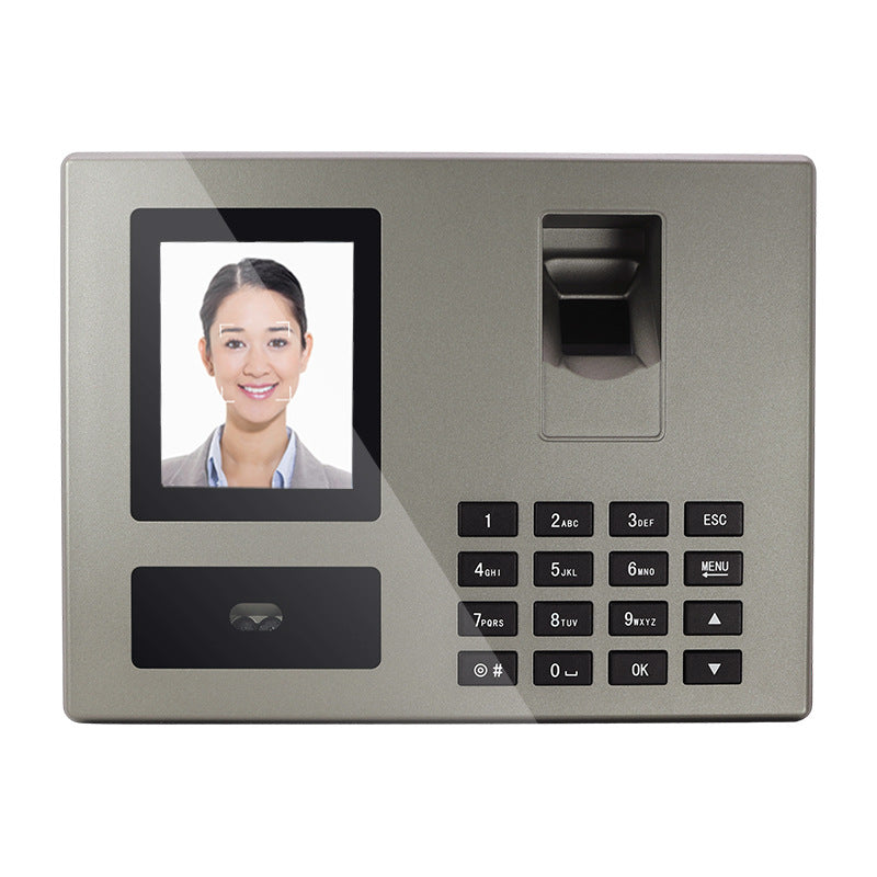 Youku Fa02H Face Attendance Machine Intelligent Sign-In with Swipe Card Employee Fingerprint Facial Recognition Work Punch-In Machine