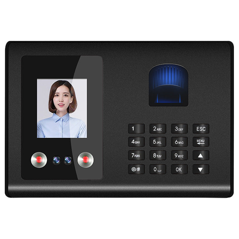 Youku Fa01H Face Attendance Machine Employee Face-Swiping and Work Clothing Fingerprint Facial Recognition Punch-In Machine