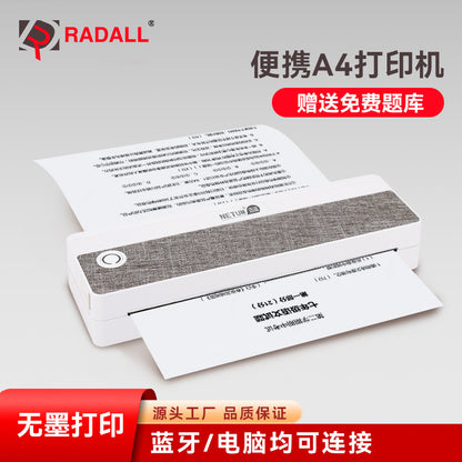 A4 Home Student Printer Portable Bluetooth Printing Job Thermal Ink-free Home Smart Phone Wrong Question Machine