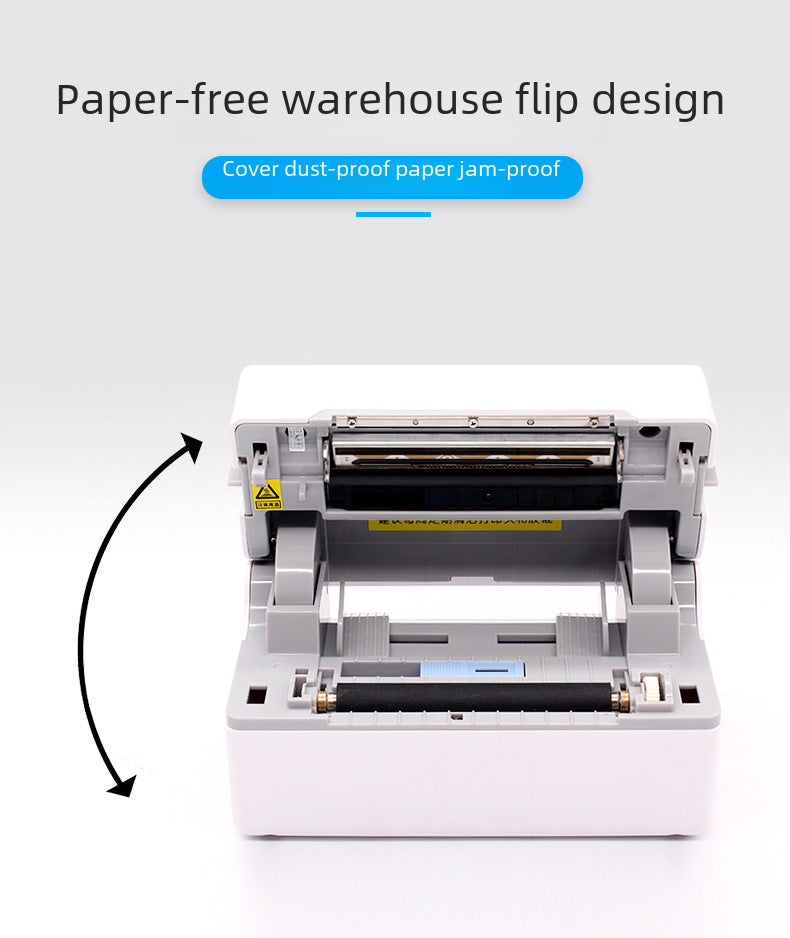 Uiku Tdl402 Thermal Label Printer Barcode Self-Adhesive Label Paper Bluetooth Express Digital Form Printing