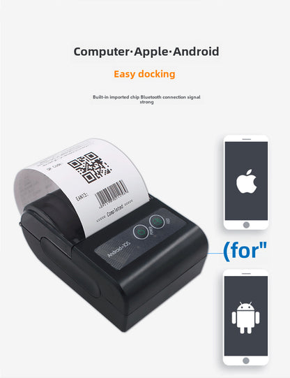 Youku 58Hb5 Bluetooth Printer Manager Fox Police Air Supply Gas Receipt Thermal Portable 58 Receipt Printer