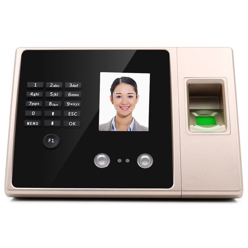 Youku Fa02H Face Attendance Machine Intelligent Sign-In with Swipe Card Employee Fingerprint Facial Recognition Work Punch-In Machine