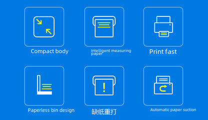 Uiku Tdl402 Thermal Label Printer Barcode Self-Adhesive Label Paper Bluetooth Express Digital Form Printing