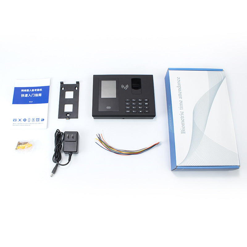 Youku Fa50 Internet-Connected Face Attendance Machine Comes with Software Employee Face-Swiping Fingerprint Recognition Sign-In Punch-In Machine for up and down Classes