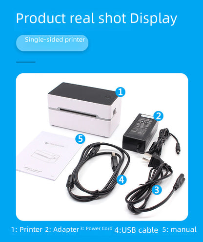 Uiku Tdl402 Thermal Label Printer Barcode Self-Adhesive Label Paper Bluetooth Express Digital Form Printing