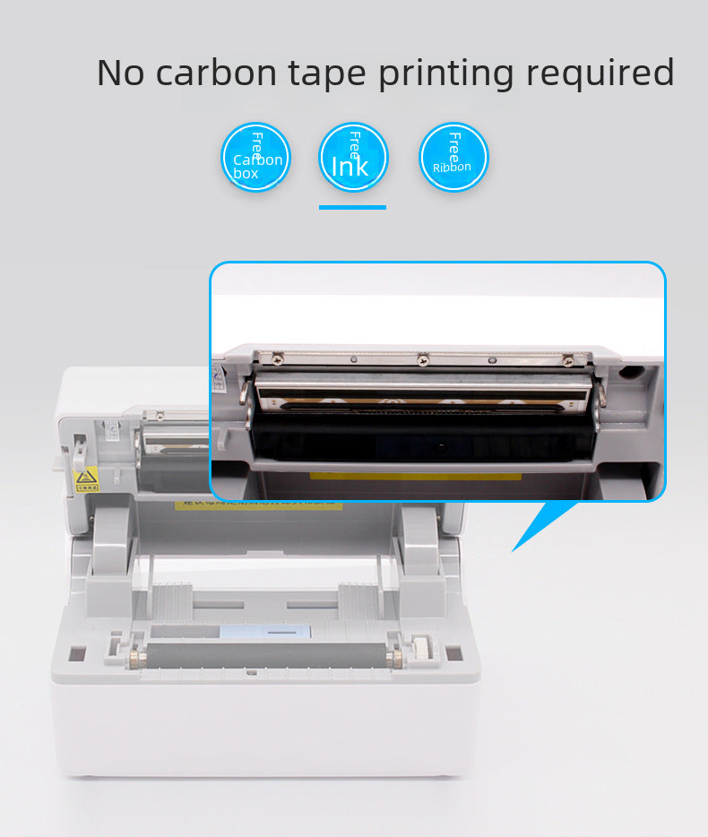 Uiku Tdl402 Thermal Label Printer Barcode Self-Adhesive Label Paper Bluetooth Express Digital Form Printing