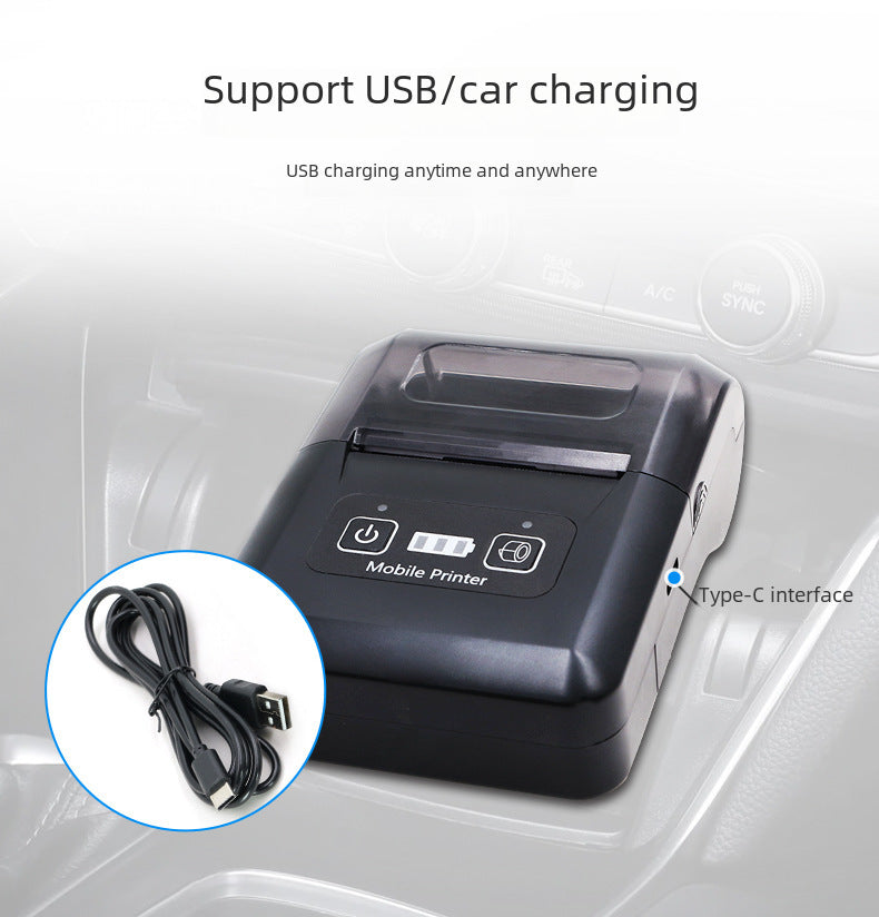 Youku H20H Thermal Receipt Printer 58 Cash Register Meituan Takeaway Bluetooth Connection Portable Receipt Printer