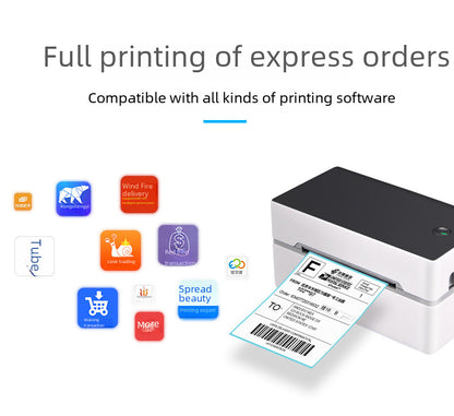 Uiku Tdl402 Thermal Label Printer Barcode Self-Adhesive Label Paper Bluetooth Express Digital Form Printing