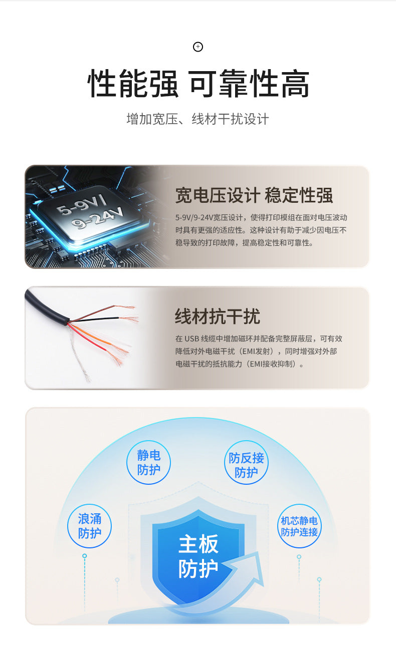 Youku Em5823 Embedded Micro Thermal Printer Medical Self-Service Machine 58 Receipt Printing Fixed Receipt Printer
