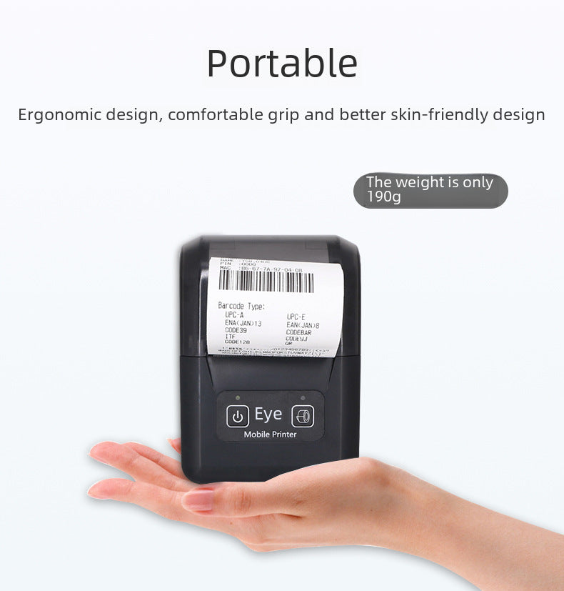 Youku H20H Thermal Receipt Printer 58 Cash Register Meituan Takeaway Bluetooth Connection Portable Receipt Printer