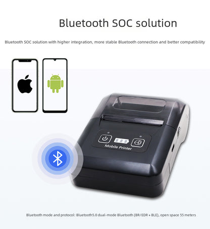 Youku H20H Thermal Receipt Printer 58 Cash Register Meituan Takeaway Bluetooth Connection Portable Receipt Printer