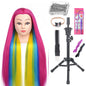 Long Hair Styling head For Hairstyle ProfessionaTraining Head Kit Mannequin Head Styling ToPractice Hot Curl lron Straighten