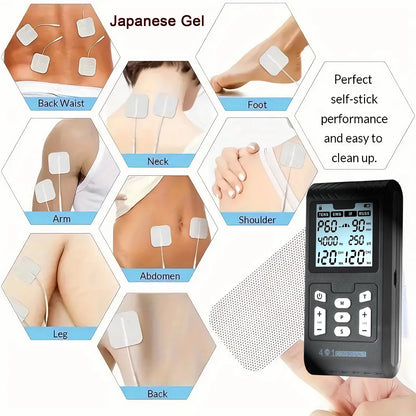 4-in-1 Electric Muscle Stimulator EMS Interferential High-Frequency Physiotherapy Device Electrostimulator for Muscle Relaxation
