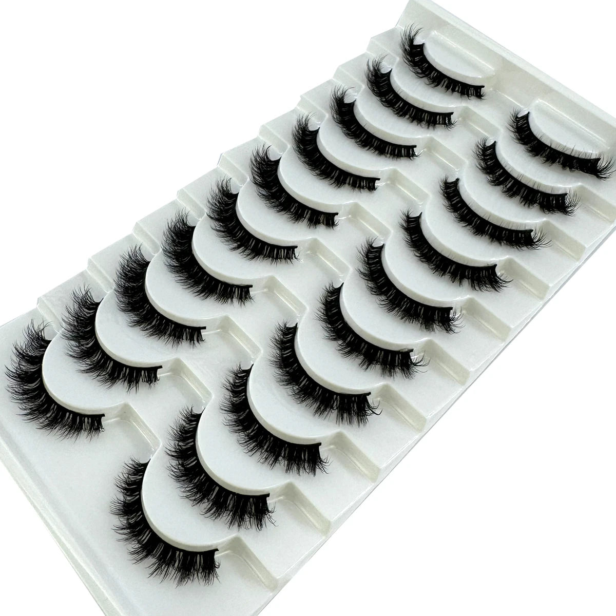 New Cat Eye Artificial Mink Eyelash 3D Curling Natural and Realistic Messy Tail Eye Extended Soft Eyelash