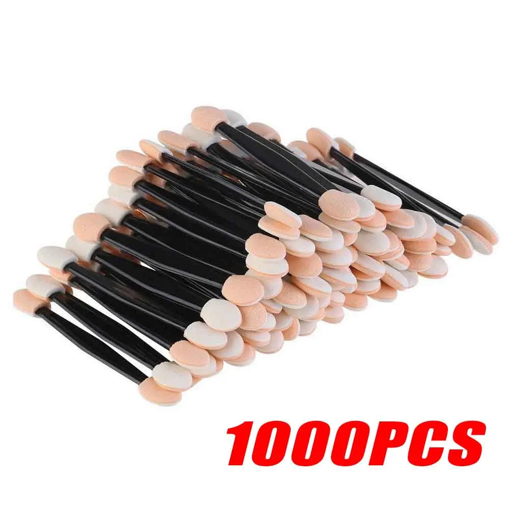 10/30/50/200/500/1000pcs Double Ended Sponge Nail Art Powder Brush Multifunctional Eyeshadow Brush Portable Makeup Manicure Tool
