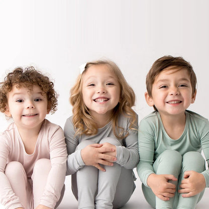 2026 Kids Pajamas Sets Bamboo Fiber Clothes Hight Elasticity Breathable Sleepwear Set For 1-7T Boy Girl Loungewear Suit