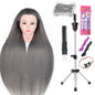 Long Hair Styling head For Hairstyle ProfessionaTraining Head Kit Mannequin Head Styling ToPractice Hot Curl lron Straighten