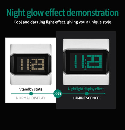SANDA 9504 Retro Electronic Watch 5ATM Waterproof Night Light Display Snooze Alarm Clock Stopwatch Men's and Women's Watches2026