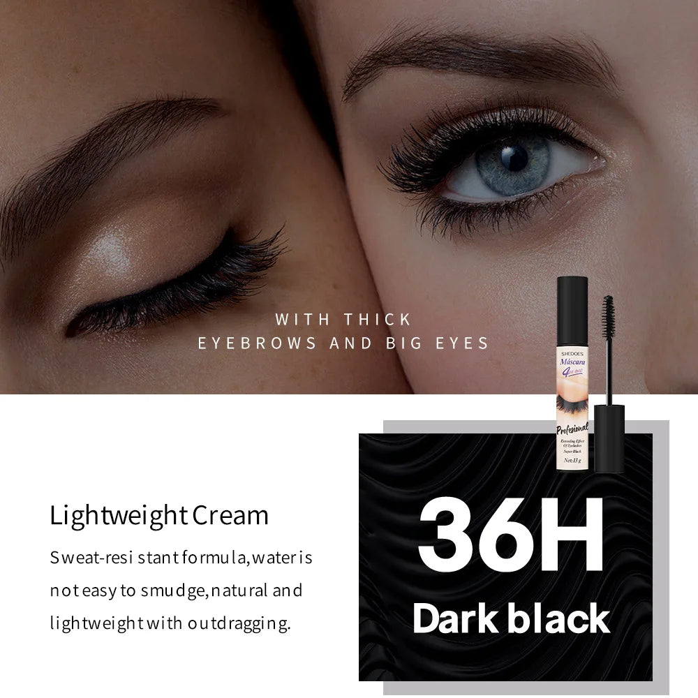 5D Waterproof Mascara Eyelashes Lengthening Long Lasting Silky Lash Black Eyelashes Extension Make Up Beauty Eye Korean Cosmetic