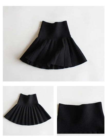 Kids Girls' Dress Children's Student Short Skirt Baby' Clothing Half Skirt Princess Pleated Tutu Skirt