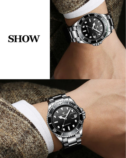 FNGEEN 9001 Luxury Brand Men's Watch Steel Tourbillon Frame Mechanical Watch Luminous Automatic Date Diamond Watch 2026