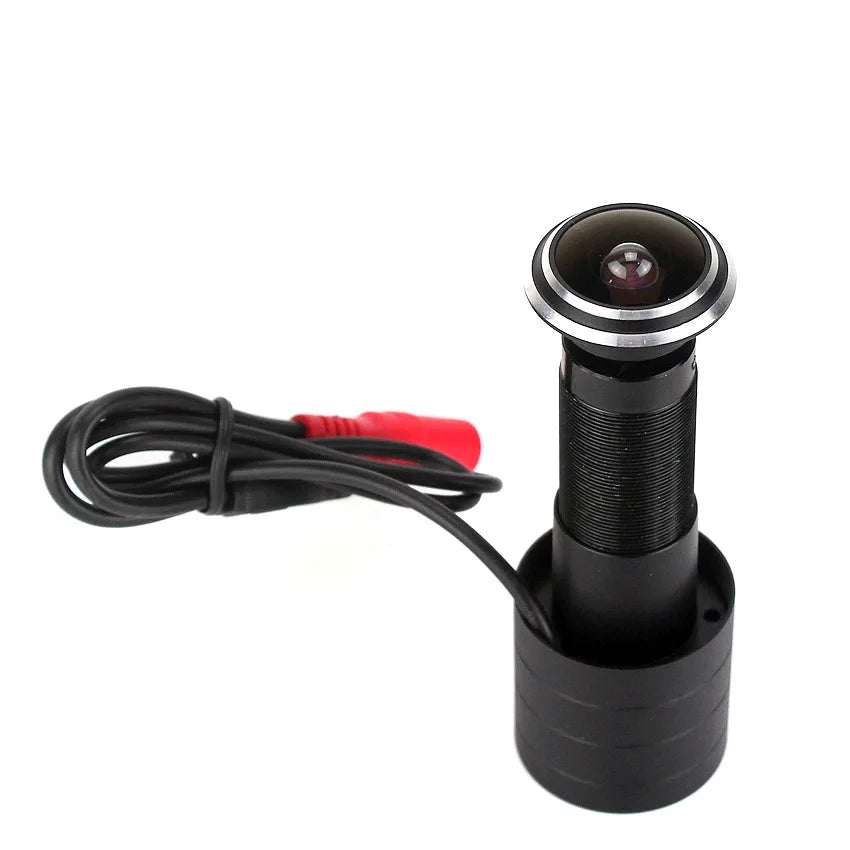 SMTKEY 160Degree Wide View 1200TVL Color Video CCTV Camera with Fisheye Lens for Door outside Monitoring No need DVR