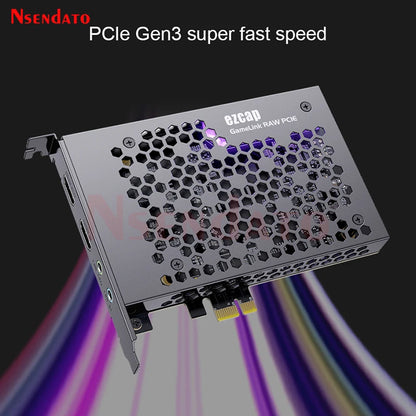 Ezcap380 GameLink RAW 4K 30fps 1080p120 HDMI PCIE Video Capture Card PCI-E HDMI Audio Video Grabber Recorder with Line in Out