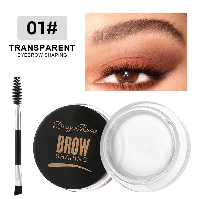 6 Color Wild Eyebrow Styling Cream Eyebrow Shaping Gel Soap Wax Clear Eyebrow Cream Tint Brow Lift With Brush