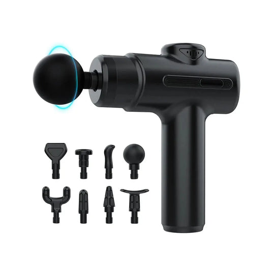 Electric Massage Gun Deep Tissue Facial Massgaer 8 Heads Arms Back Leg Muscle Relieve For Body Back Arm Sport Fitness