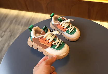 DIMI Autumn New Children Shoes Pu Leather Kids Sneakers  Baby Toddler Shoes Comfortable Soft Boys Girls Casual Shoes