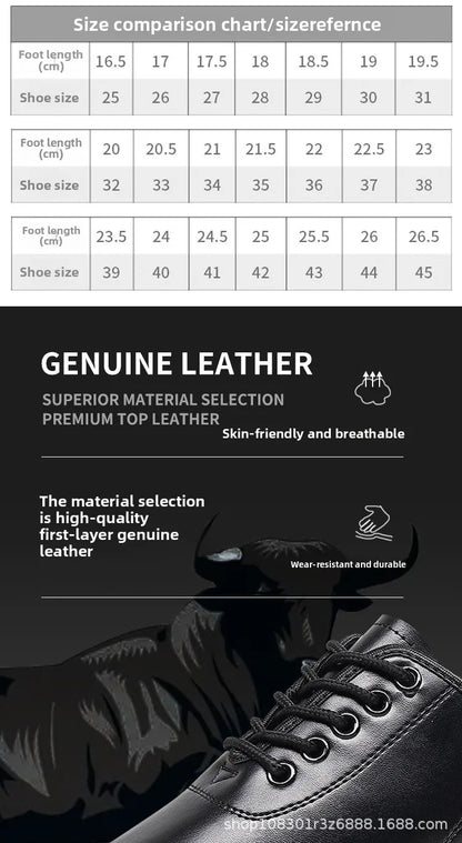 Children Latin Dance Shoes Boy Men Professional Leather Latin Shoes Black Soft Sole Kids Low-heeled Social Modern Dance Shoes