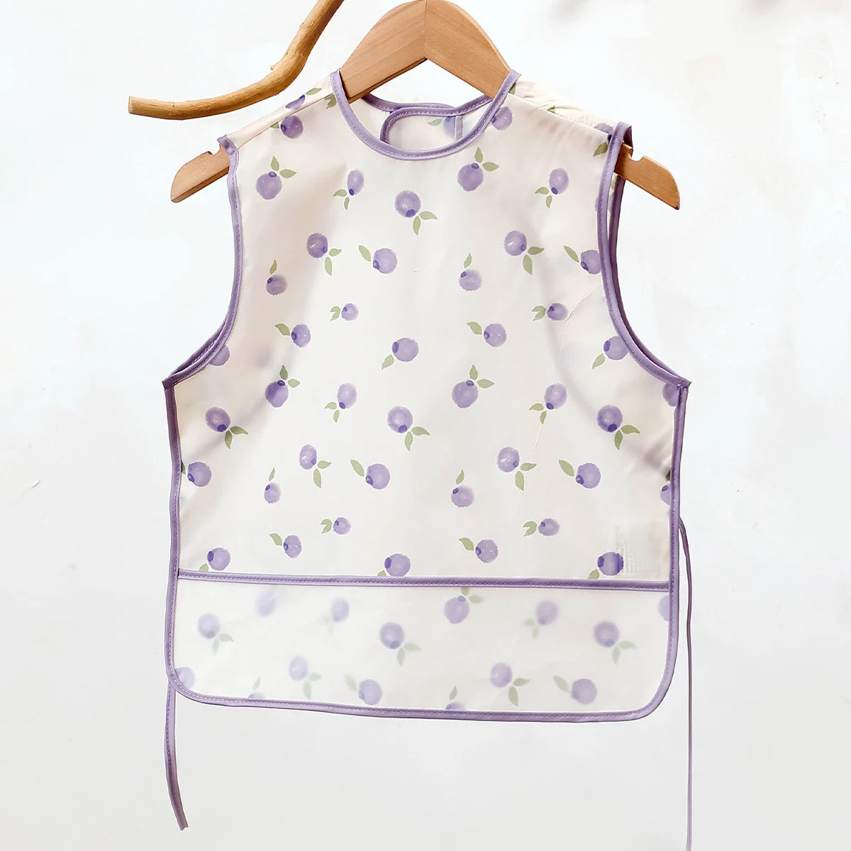 1 Pc 100%Polyester Waterproof Baby Bibs for Infant Toddler Cute Sleeveless Feeding Apron Bib Meal Burp Cloths