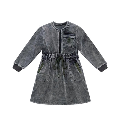 Barcali 26AW Kids Washed Corduroy Clohes Girl Set Long Sleeves Dress Toddler Set Baby Outfits Boys Sweatshirts Soft Cotton
