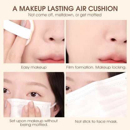 O.TWO.O Air Cushion BB Cream 3 Colors Fuller Coverage Waterproof Long-lasting Concealer Cushion Compact With Puff Face Makeup