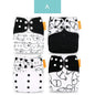 Kangobaby #My Soft Life# 4pcs Set Suede Cloth Baby Cloth Diaper Reusable Washable Newborn Nappies