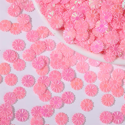 500g/bag 9mm Daisy Sequins - Glitter Flakes for Slime Filling, Nail Art & Phone Case Decor, DIY Resin Craft Accessories